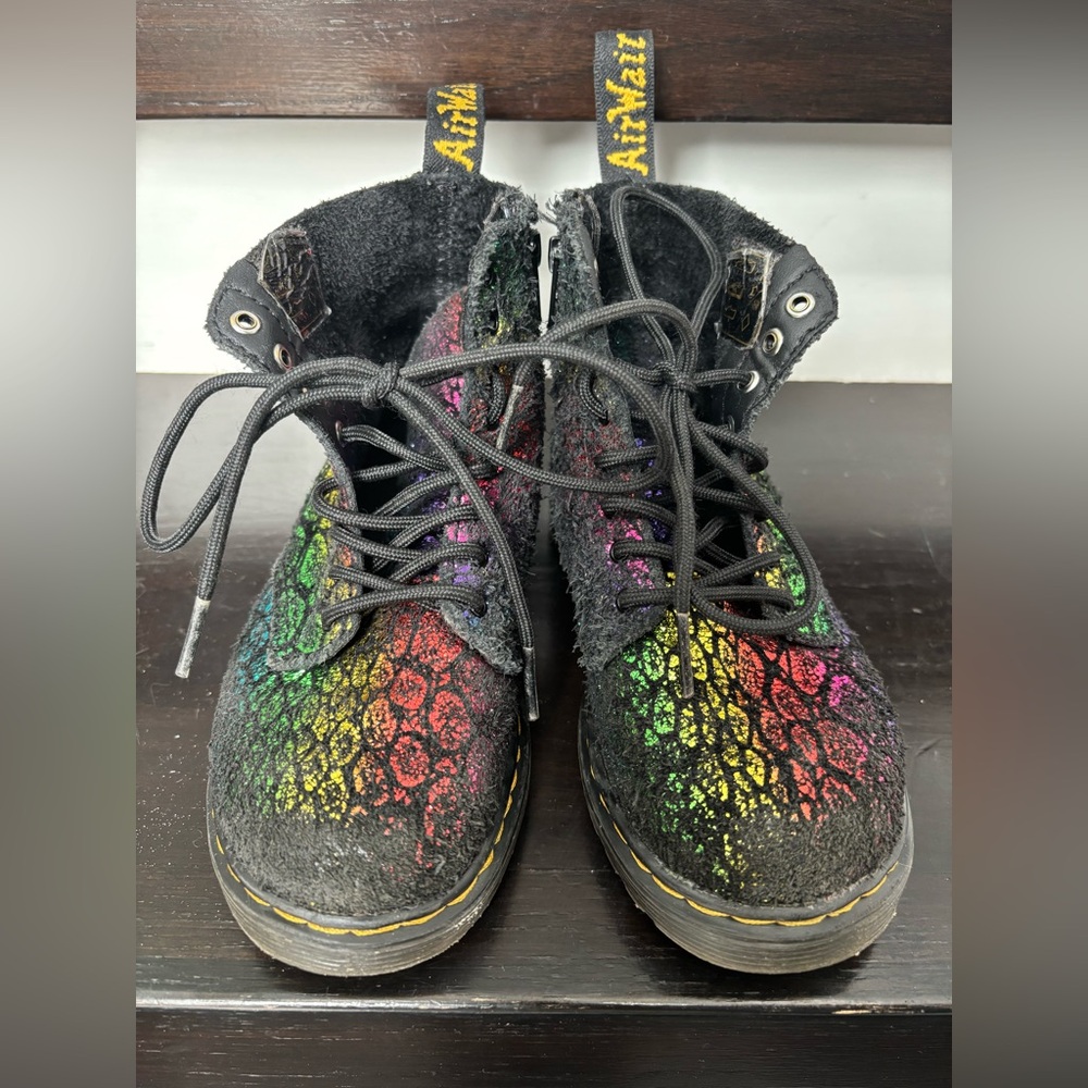 Dr Martins Rainbow boots size 11